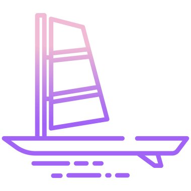 Gemi. Web simgesi basit illüstrasyon