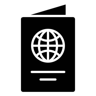 Dünya haritası vektör çizimine sahip pasaport