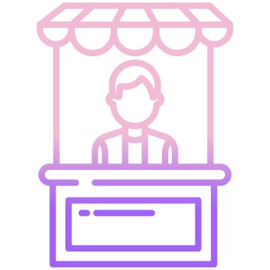 Basit vektör simgesi, oyalama illüstrasyonu