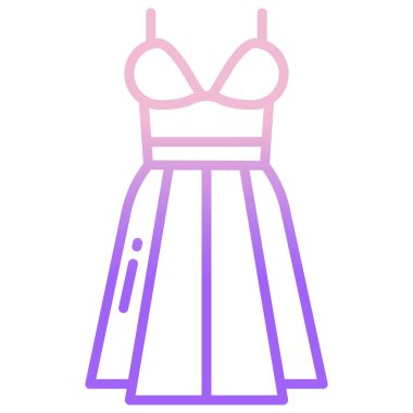 Elbise. Web simgesi basit illüstrasyon