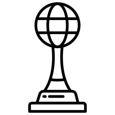 Küre. Web simgesi basit illüstrasyon