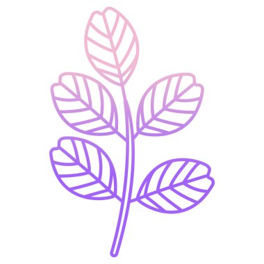 Yaprak simgesi, vektör illüstrasyonu 