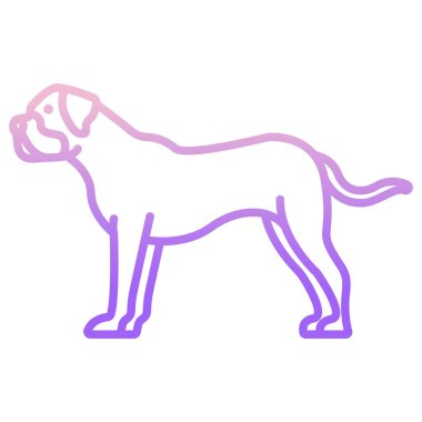 Köpek simgesinin vektör illüstrasyonu