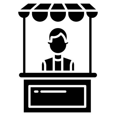 Basit vektör simgesi, oyalama illüstrasyonu