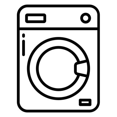 çamaşır simgesi, vektör illüstrasyonu