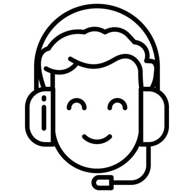 Müşteri desteği. Basit resimleme