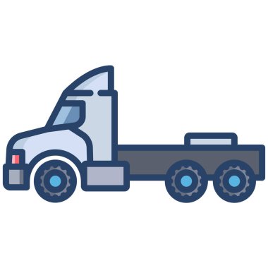 kamyon web simgesi basit illüstrasyon