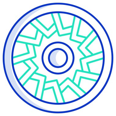 Çiçek detayı, süs, vektör illüstrasyonu