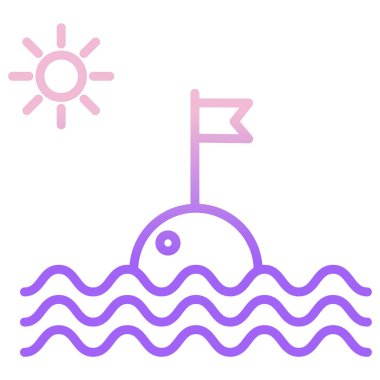 Dalış web simgesi basit illüstrasyon