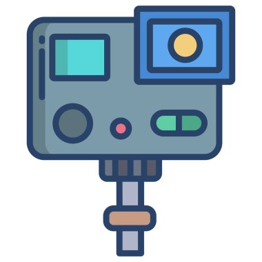 Kamera. Web simgesi basit illüstrasyon  