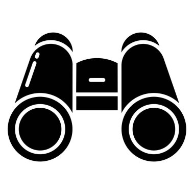 dürbün simgesi. Web için dürbün vektör simgelerinin basit çizimi