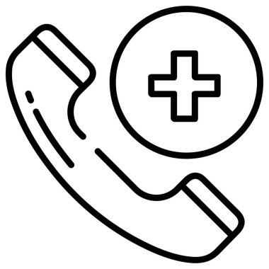 Çağrı merkezi ikon vektör illüstrasyonu 