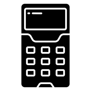 Hesap makinesi. Web simgesi basit illüstrasyon 