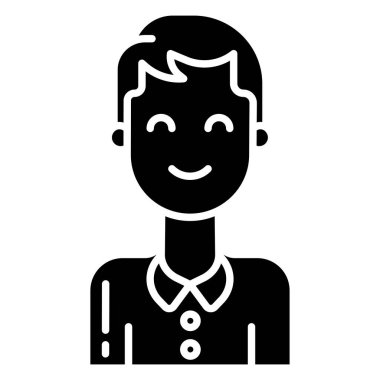 Adamım. Web simgesi basit illüstrasyon