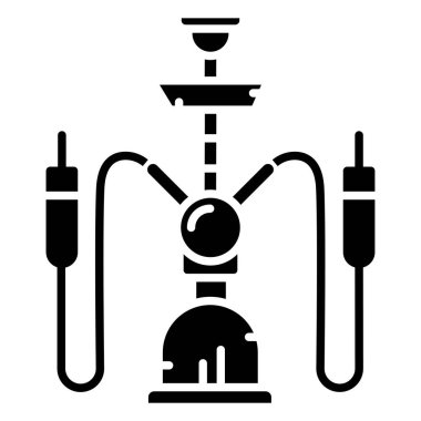 Nargile. Web simgesi basit illüstrasyon