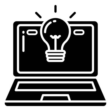 Bir fikrim var. Web simgesi basit tasarım