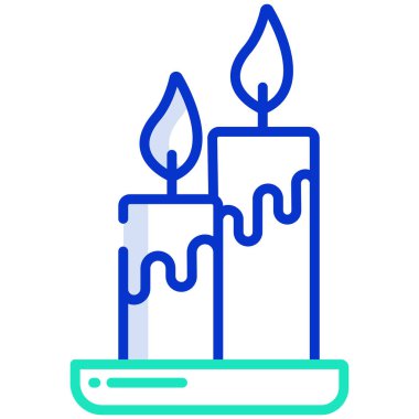 Mumlar. Web simgesi basit illüstrasyon