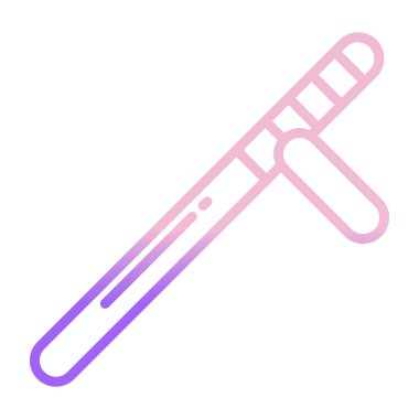 Baton . Web simgesi basit illüstrasyon