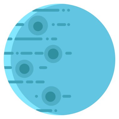 Ay. Web simgesi basit illüstrasyon