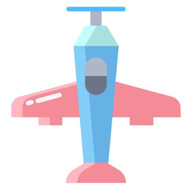 Uçak simgesinin vektör illüstrasyonu