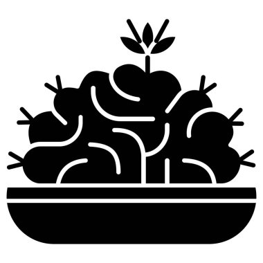 Beyin. Web simgesi basit tasarım