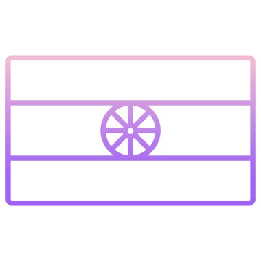 Bayrak. Web simgesi basit tasarım 