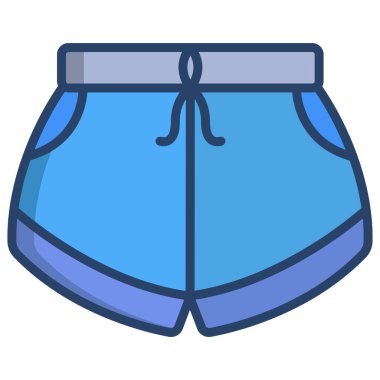 Beyaz arkaplanda basit vektör kısamı simgesi