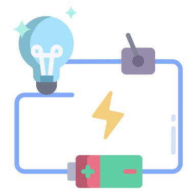 enerji ve güç hattı simgesi