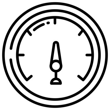 Bir barometre simgesinin vektör çizimi