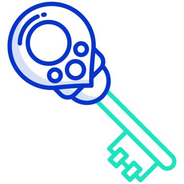 Anahtar. Web simgesi basit illüstrasyon 