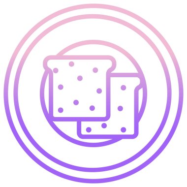 Düz Ekmek vektör resimleme arkaplanı 