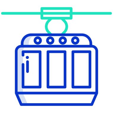 Kablolu Araç web vektör simgesi