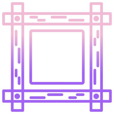 çerçeve simge vektör çizim 