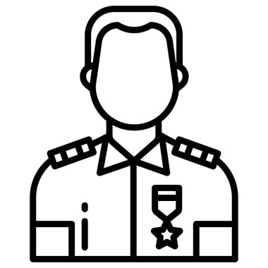 Garson. Web simgesi basit illüstrasyon