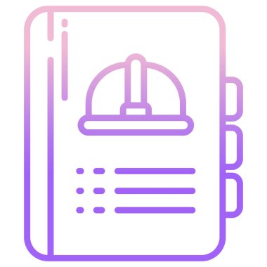 Kitap. Web simgesi basit illüstrasyon