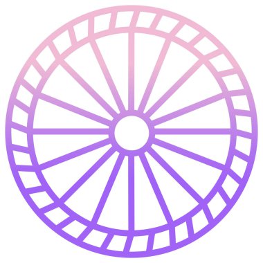 Tekerlek. Web simgesi basit illüstrasyon