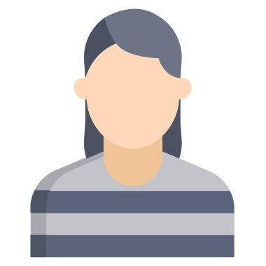 Adamım. Web simgesi basit illüstrasyon