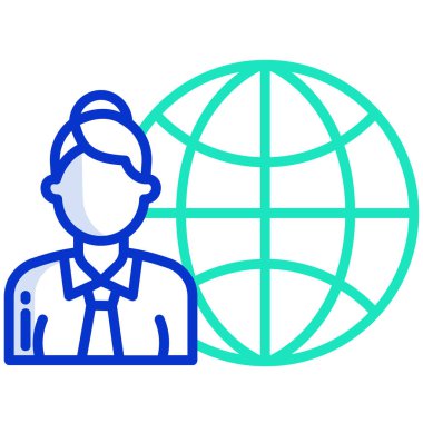 küresel ağ. Basit resimleme