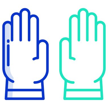 Eldiven. Web simgesi basit illüstrasyon 