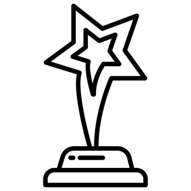 Kupa. Web simgesi basit illüstrasyon