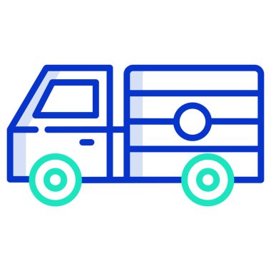 kamyon web simgesi basit illüstrasyon