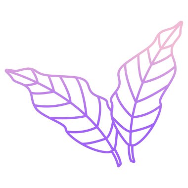 Yaprak simgesi, vektör illüstrasyonu 