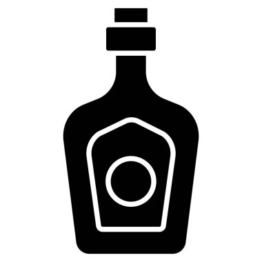 Şişe. Web simgesi basit tasarım