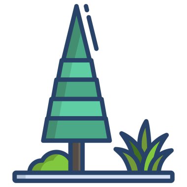 Ağaç. Web simgesi basit illüstrasyon