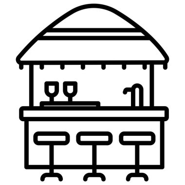 Dükkan. Web simgesi basit tasarım