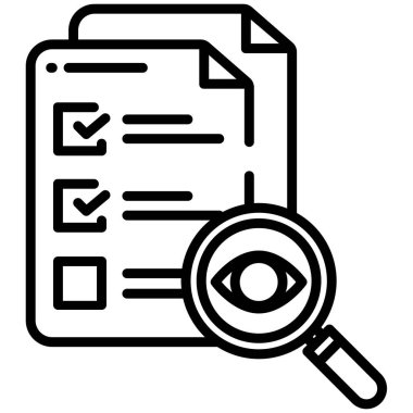 beyaz arkaplan üzerinde basit vektör simgesi test ediliyor