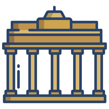 Müze. Web simgesi basit tasarım