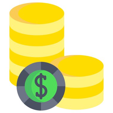 Para için. Web simgesi basit illüstrasyon