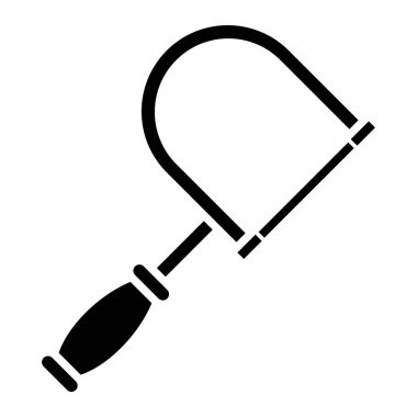 Gördüm. Web simgesi basit illüstrasyon