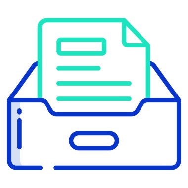 Gelen posta simgesi, vektör illüstrasyonu